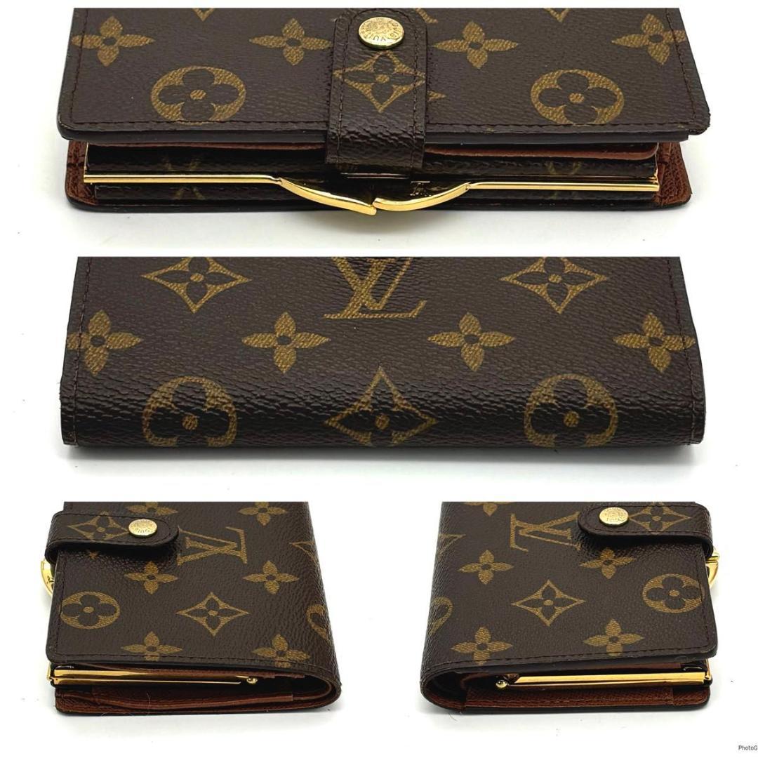 【ゆうゆう】ルイヴィトン モノグラム ヴィエノワ 二つ折り財布 がま口