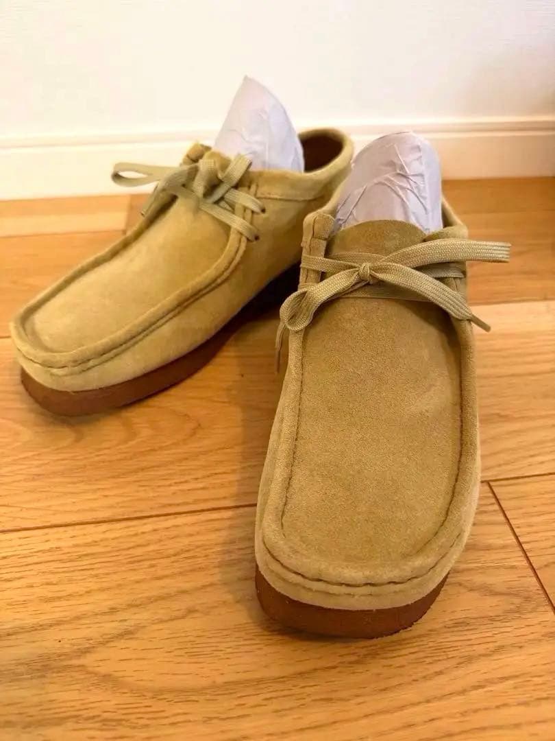Clarks ワラビー ベージュ スエード　25cm