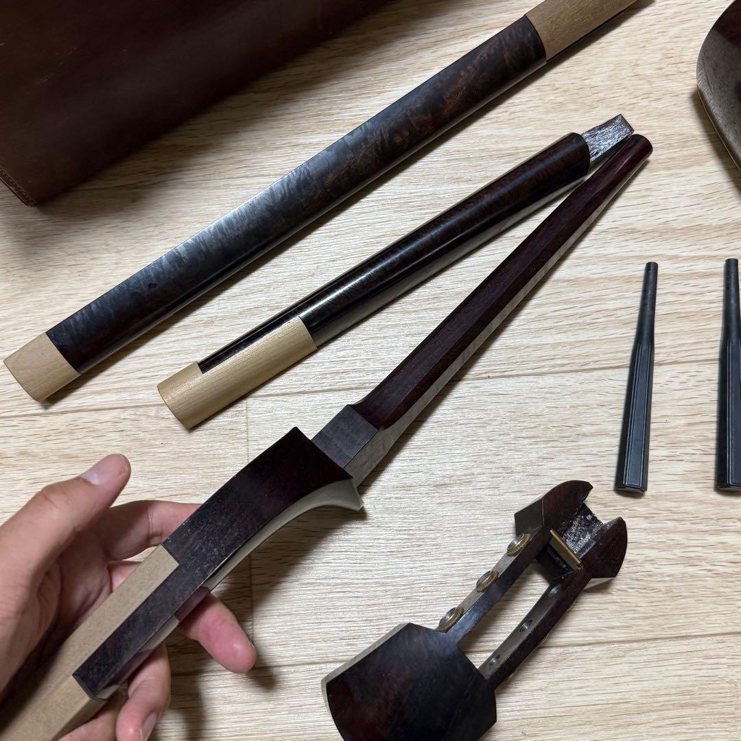 三味線　バチ　三絃駒　ハードケース 　和楽器