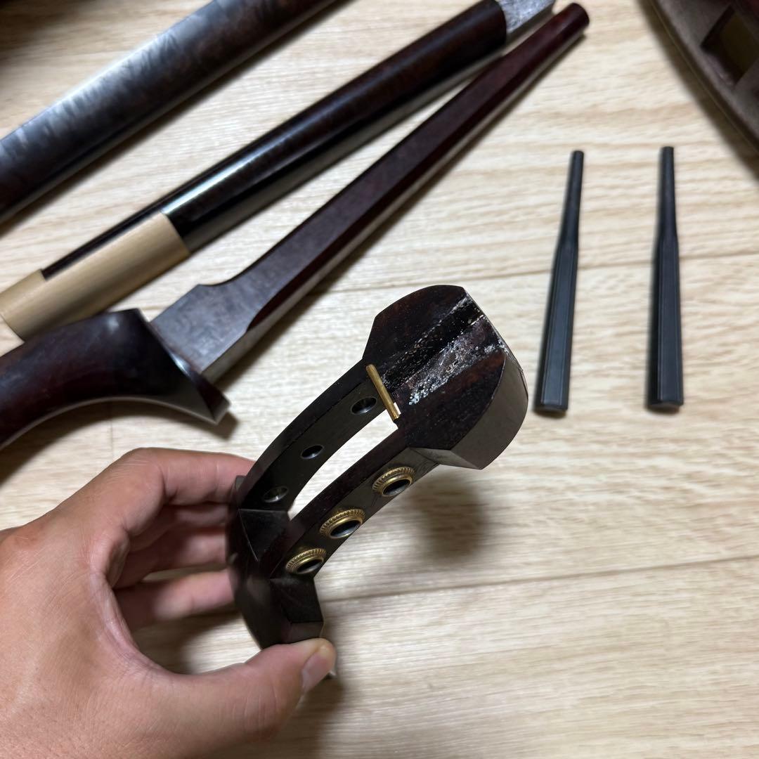 三味線　バチ　三絃駒　ハードケース 　和楽器