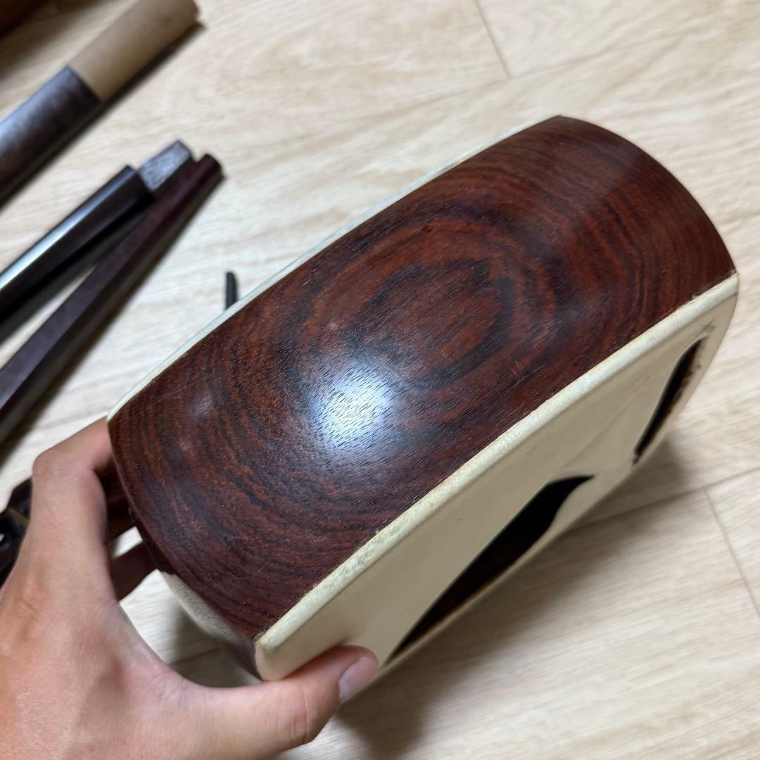 三味線　バチ　三絃駒　ハードケース 　和楽器