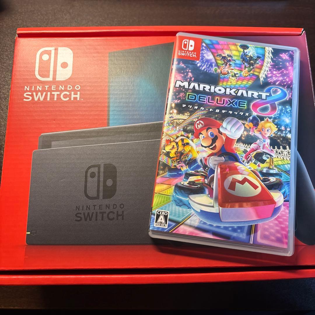 Nintendo Switch グレー 本体 マリオカートカセット【即購入OK】