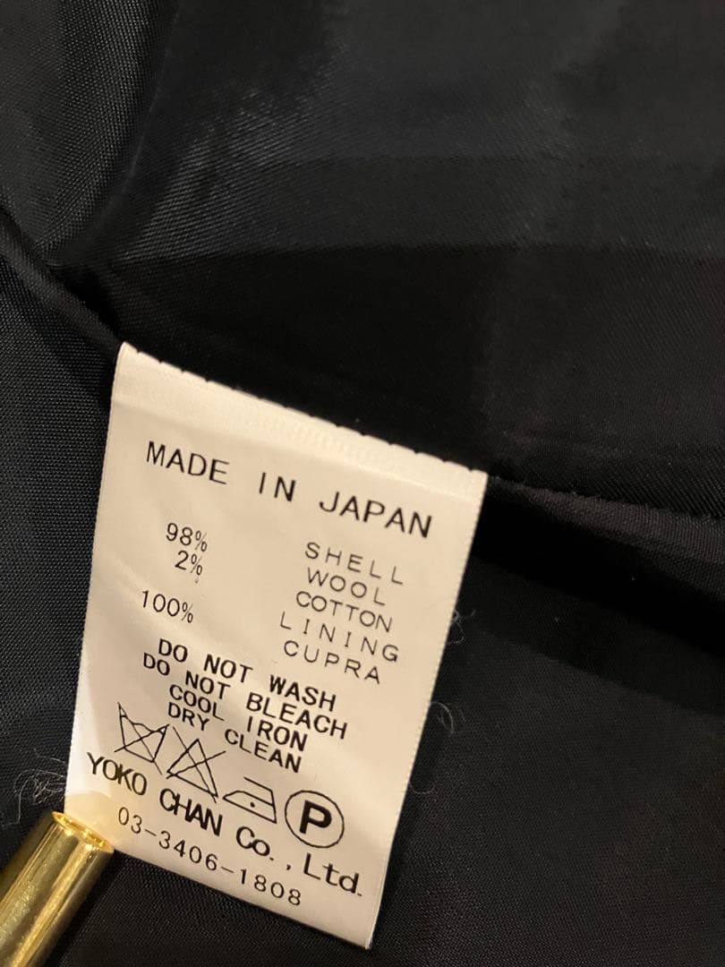 YOKO CHAN ネイビー チェスターコート