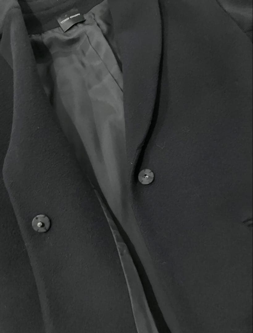 YOKO CHAN ネイビー チェスターコート