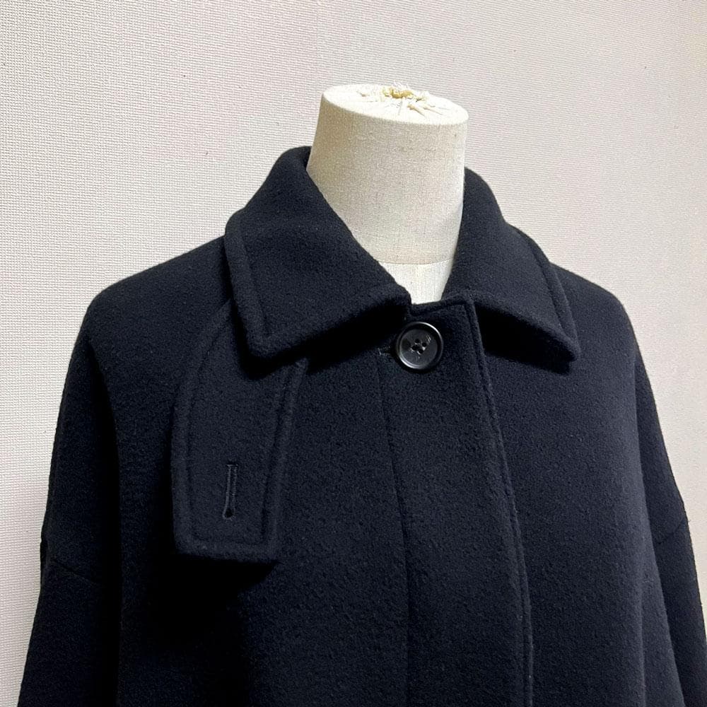 Curensology カレンソロジー ウール二重織 メルトンステンカラーコート