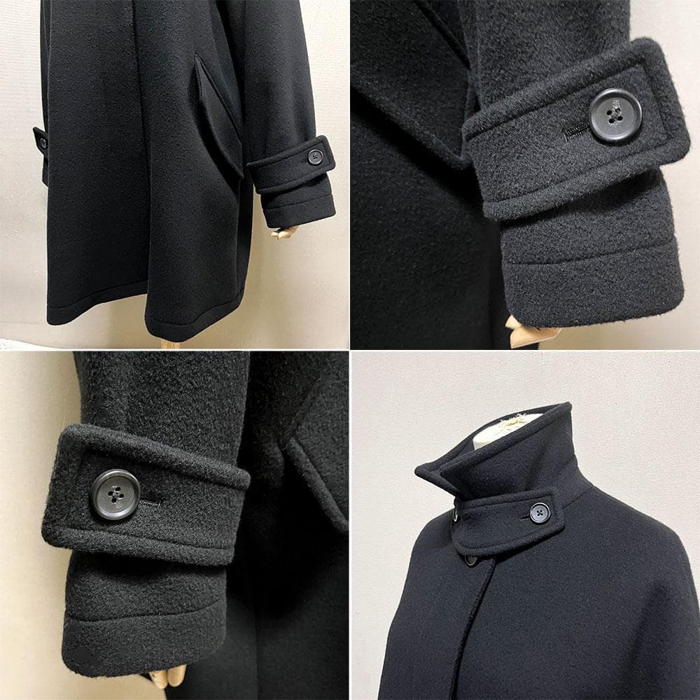 Curensology カレンソロジー ウール二重織 メルトンステンカラーコート