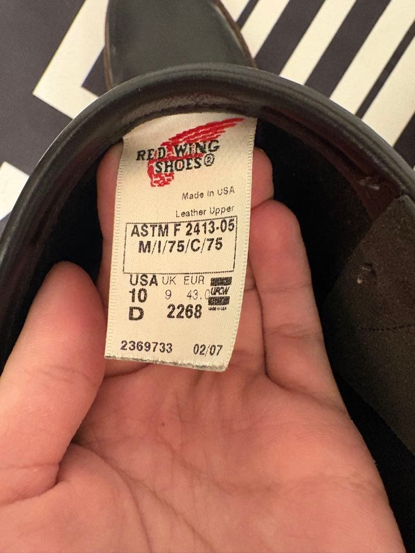 レザーエンジニアブーツ　レッドウィング　redwing ビンテージ　usa製