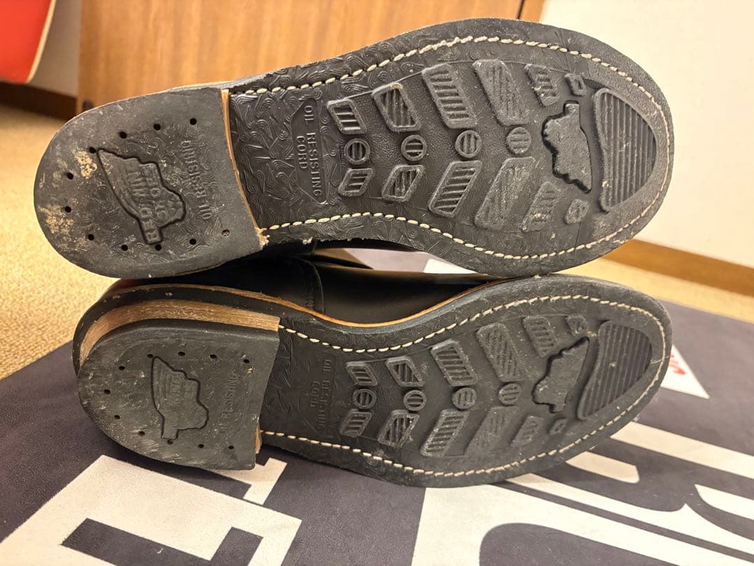 レザーエンジニアブーツ　レッドウィング　redwing ビンテージ　usa製