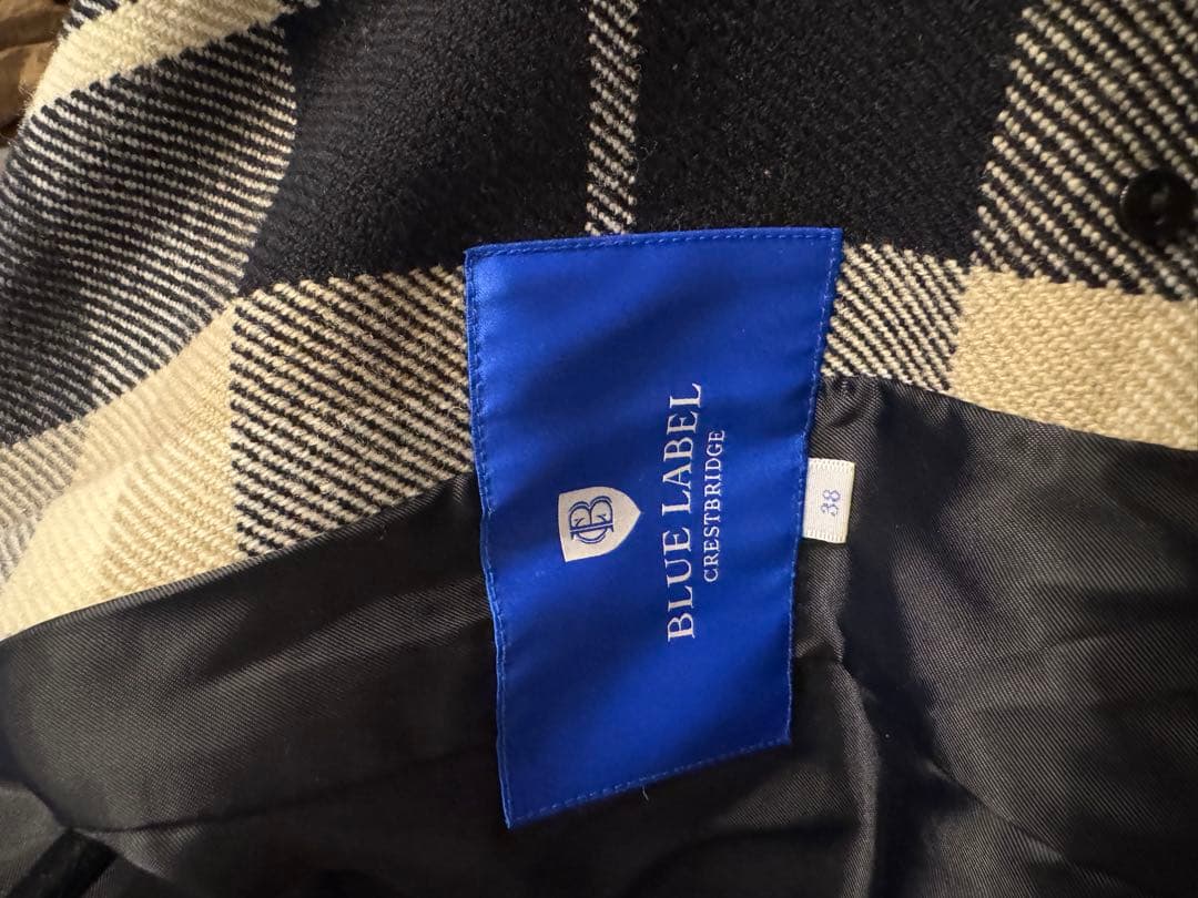 BLUE LABEL CRESTBRIDGE チェック柄コート 36