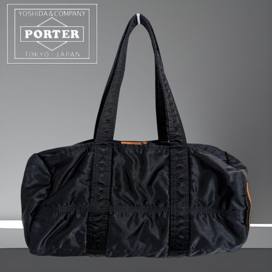 【美品】PORTER TANKER ミニボストンバッグ ドラムバッグ