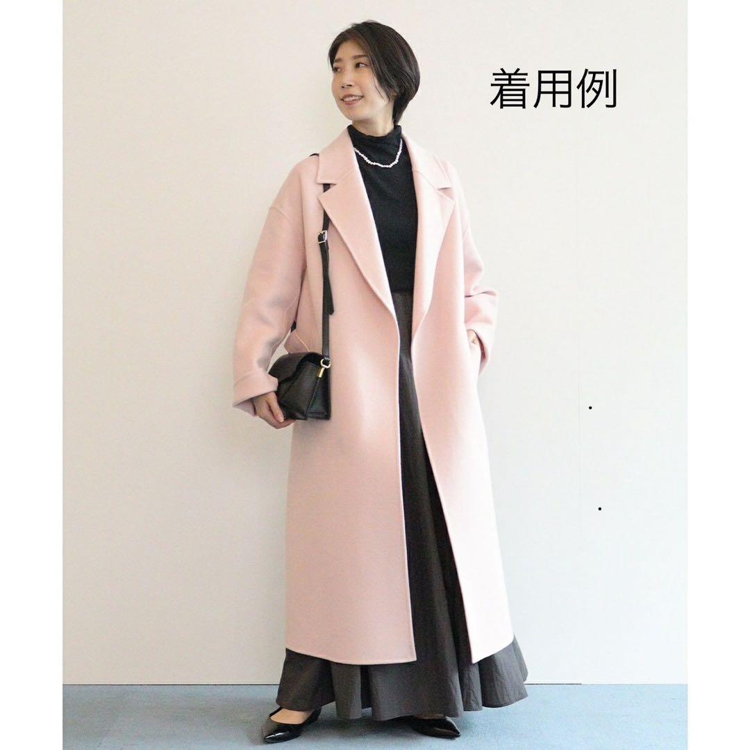 新品　未使用　23区 ロングコート　ピンク　38 M