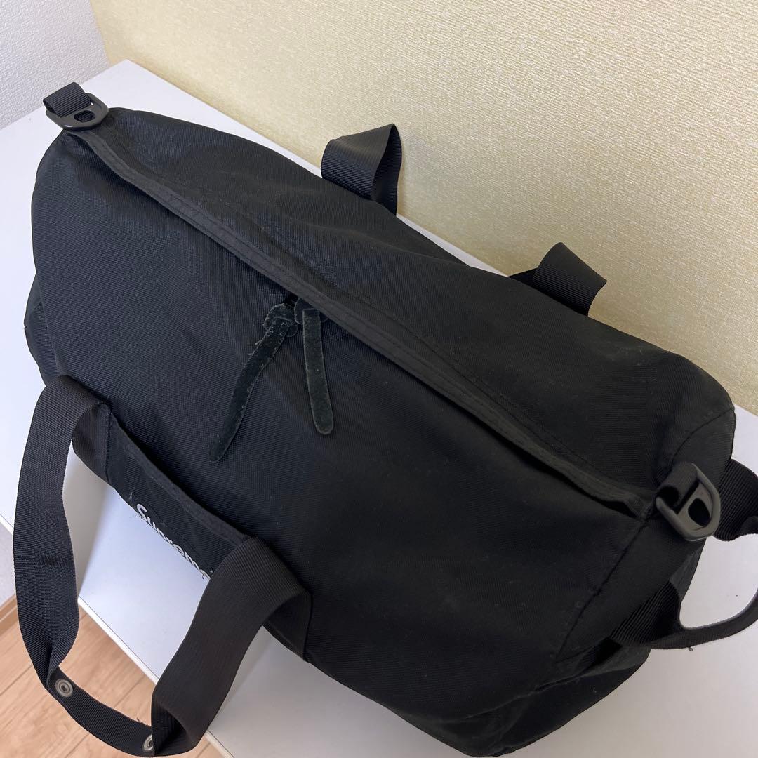 Supreme ブラック ドラムバッグ