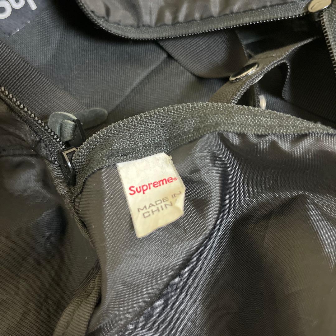 Supreme ブラック ドラムバッグ