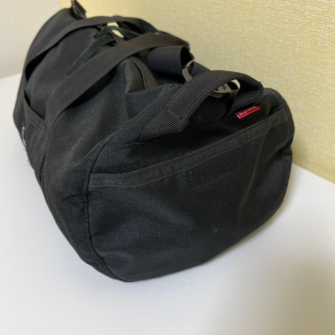 Supreme ブラック ドラムバッグ