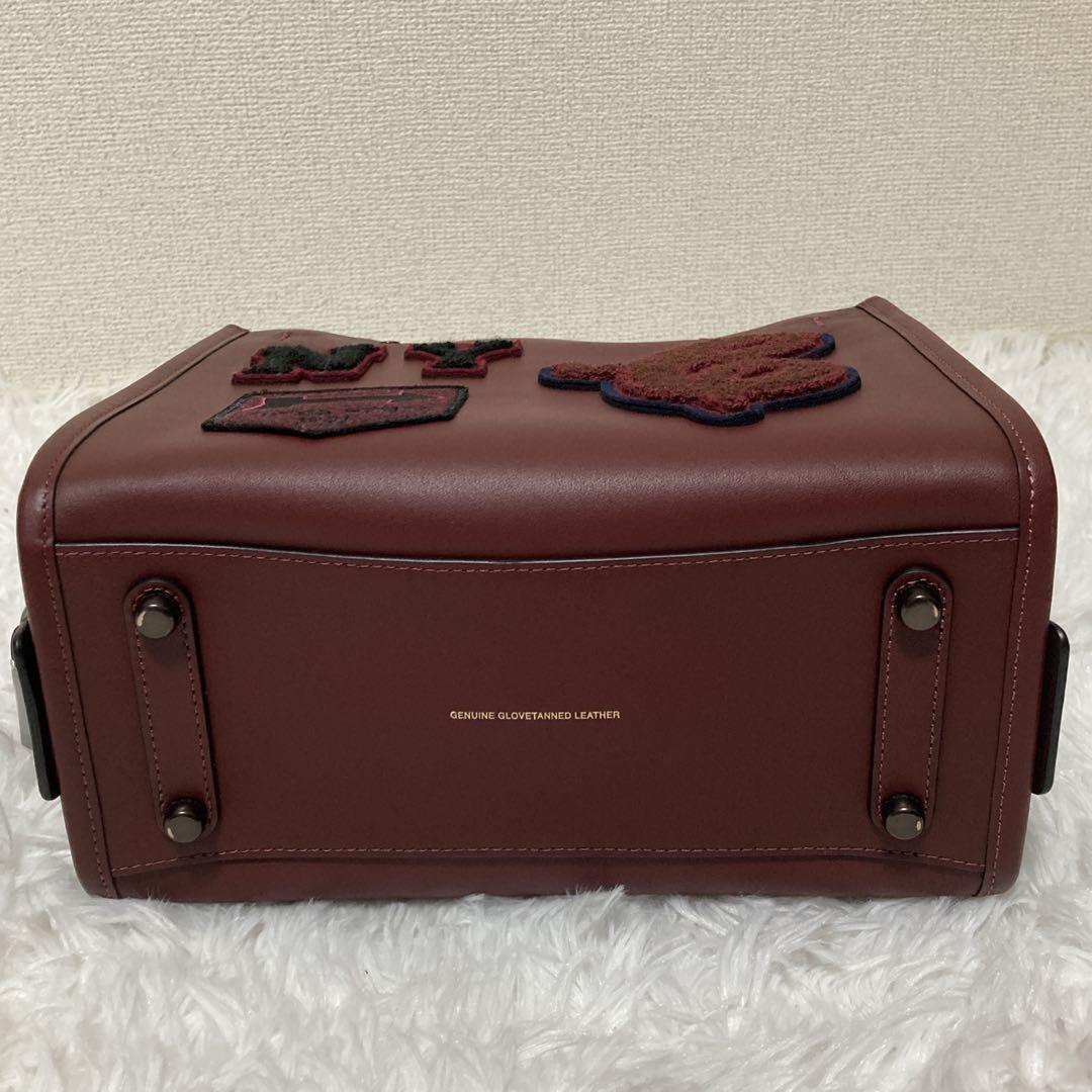 【美品】 COACH コーチ ローグ 25・ヴァーシティ パッチ CG214