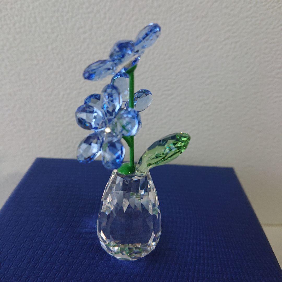 スワロフスキー 置物 忘れな草