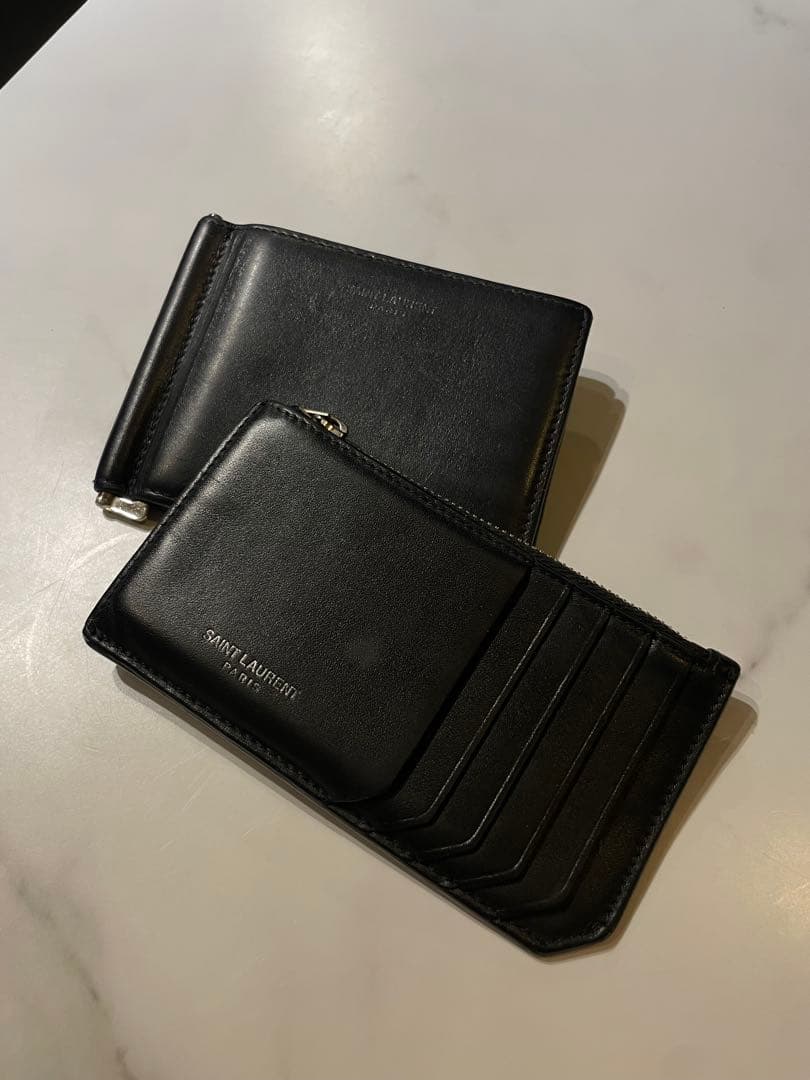 SAINT LAUREN サンローラン　マネークリップ　ケース　ブラック