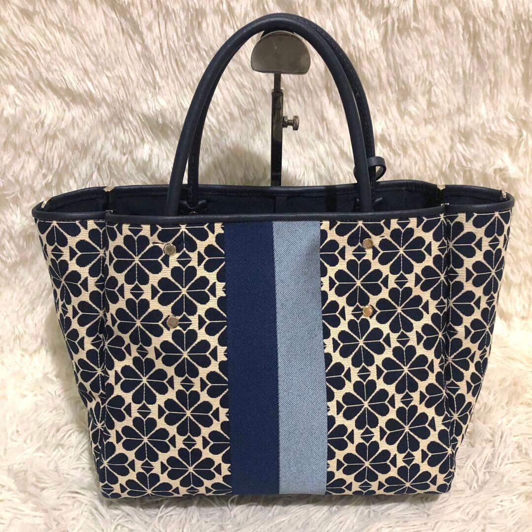 未使用✨ケイトスペード　 2way ショルダーバッグ トートバッグ　ネイビー系