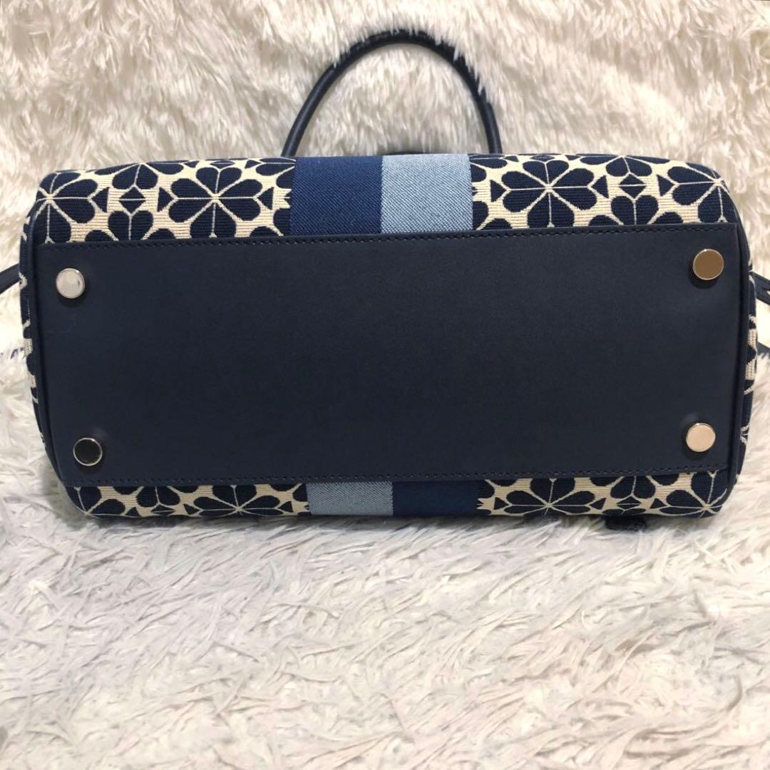 未使用✨ケイトスペード　 2way ショルダーバッグ トートバッグ　ネイビー系