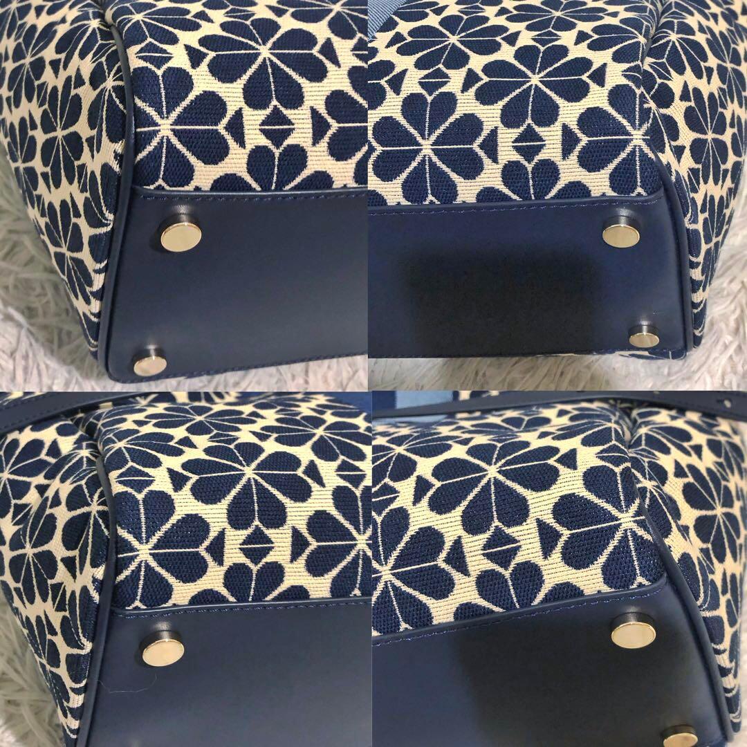 未使用✨ケイトスペード　 2way ショルダーバッグ トートバッグ　ネイビー系