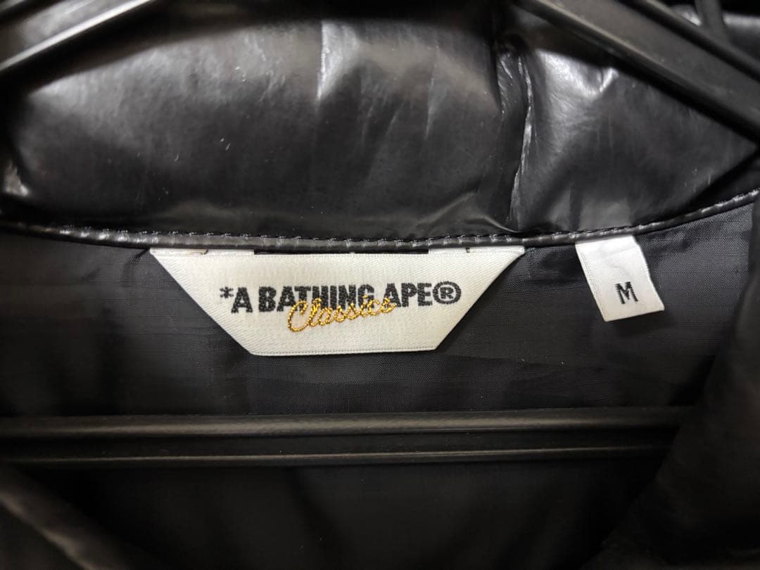 A BATHING APE ダウンベスト Mサイズ ブラック