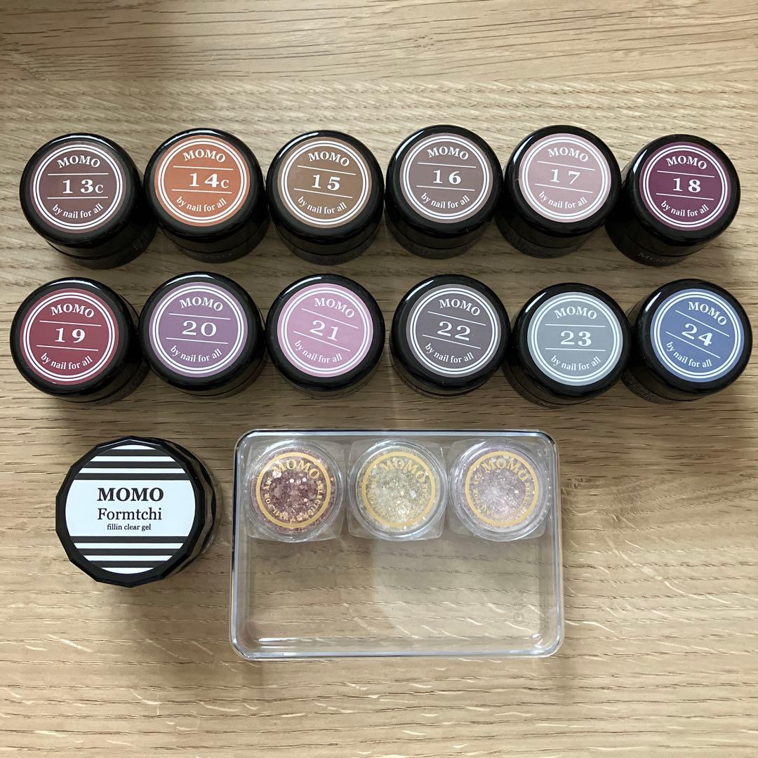 MOMOジェルネイル 13〜24 フォルムっち グリッター　まとめ売り