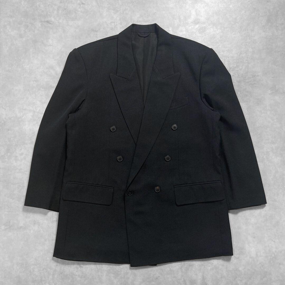 みどりのタコス様 ブラック ダブル スーツ セットアップ L daks チェック