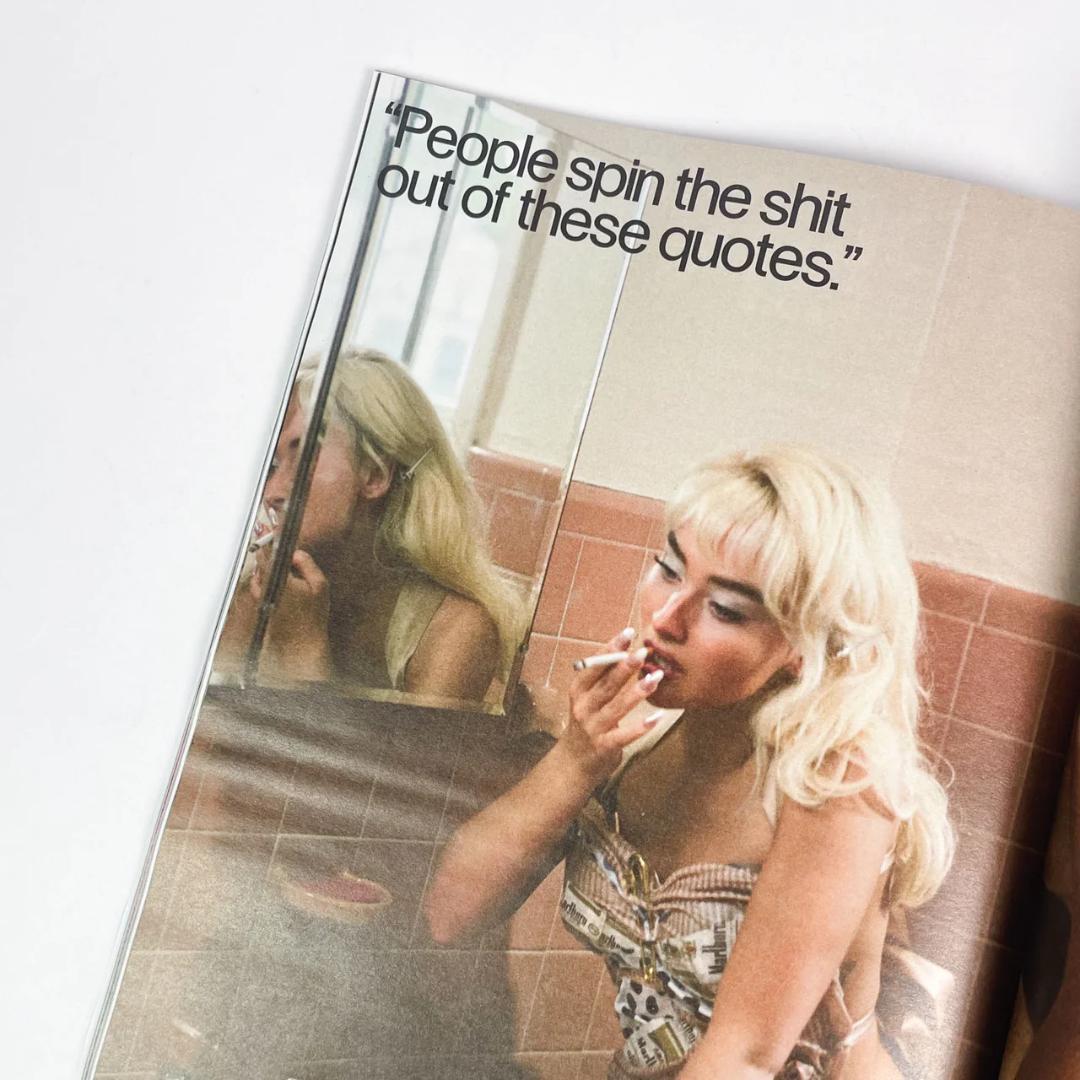 サブリナ・カーペンター★レア洋書：INTERVIEW #562