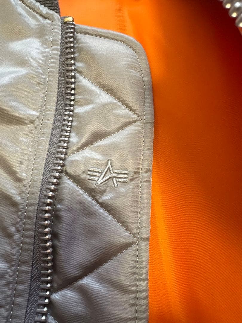 ALPHA MA-1 シルバー L JAPAN SPEC 20004-469