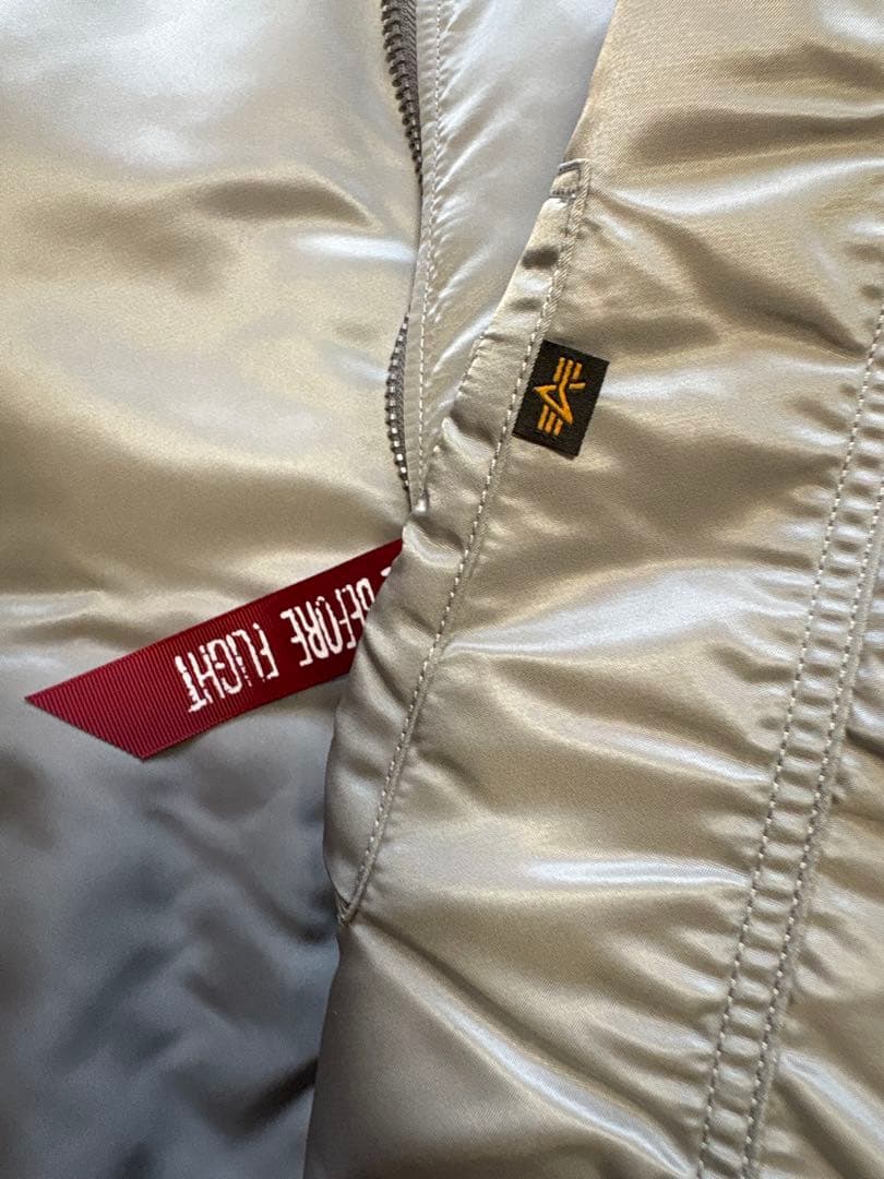 ALPHA MA-1 シルバー L JAPAN SPEC 20004-469