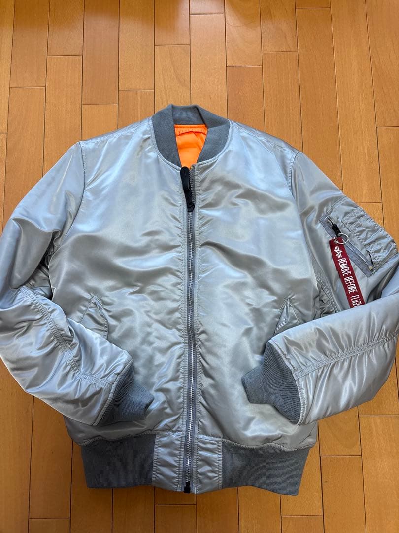 ALPHA MA-1 シルバー L JAPAN SPEC 20004-469