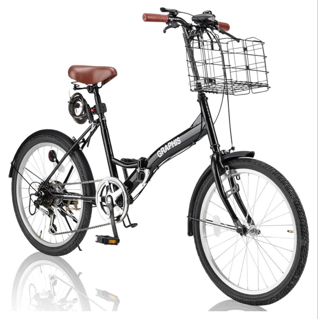 新品未使用 GRAPHIS GR-FD 折りたたみ自転車 ブラック