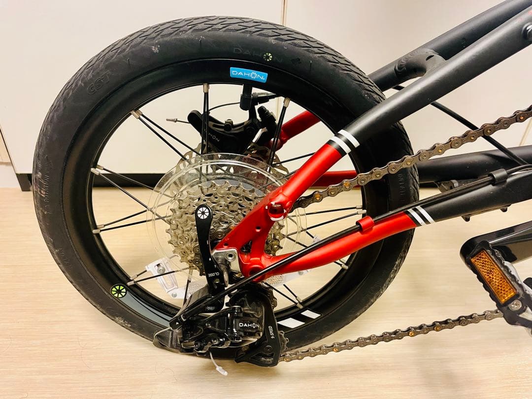 DAHON 折りたたみ自転車 9速 レッド K3 P lus