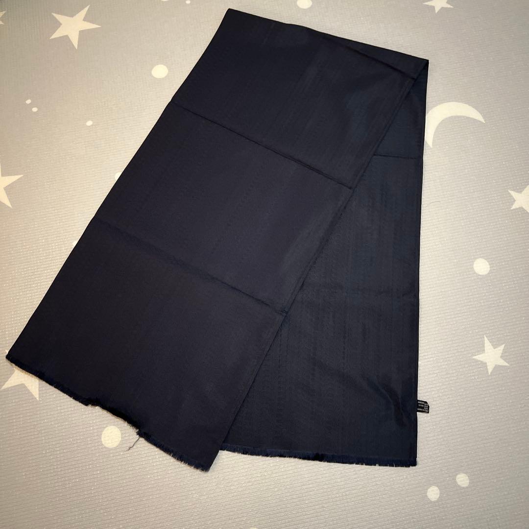 ヴィンテージ　GUCCI 100%シルク ブラックマフラー