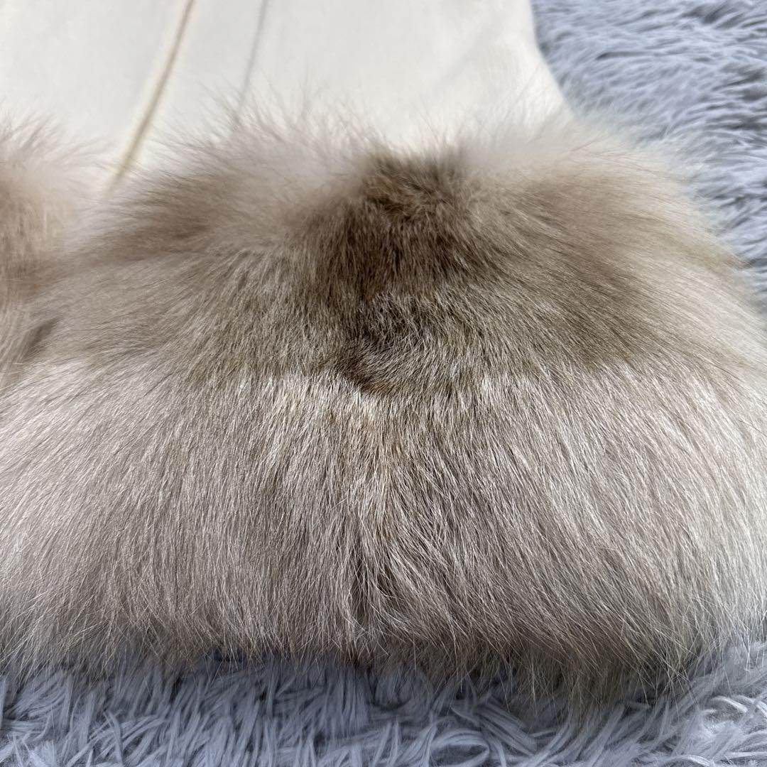 美品✨定価30万 フォクシー スノーミスト ウールジレ フォックスファー フリー
