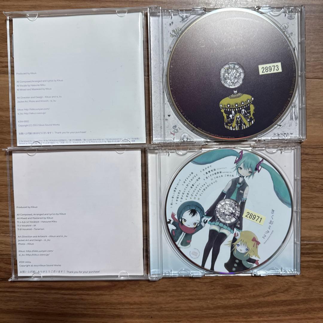 ケース 交換済み　きくおミク 1と２ ２枚セット