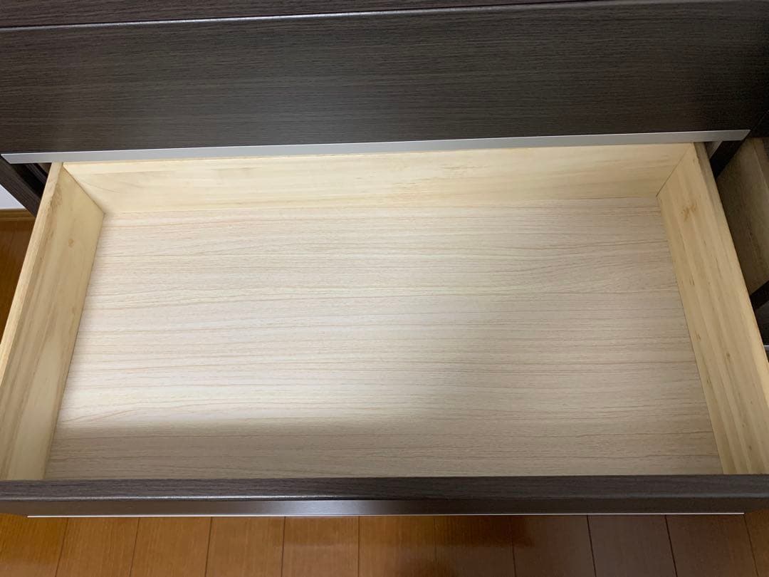 ニトリ　ローチェスト　4段　ダークブラウン