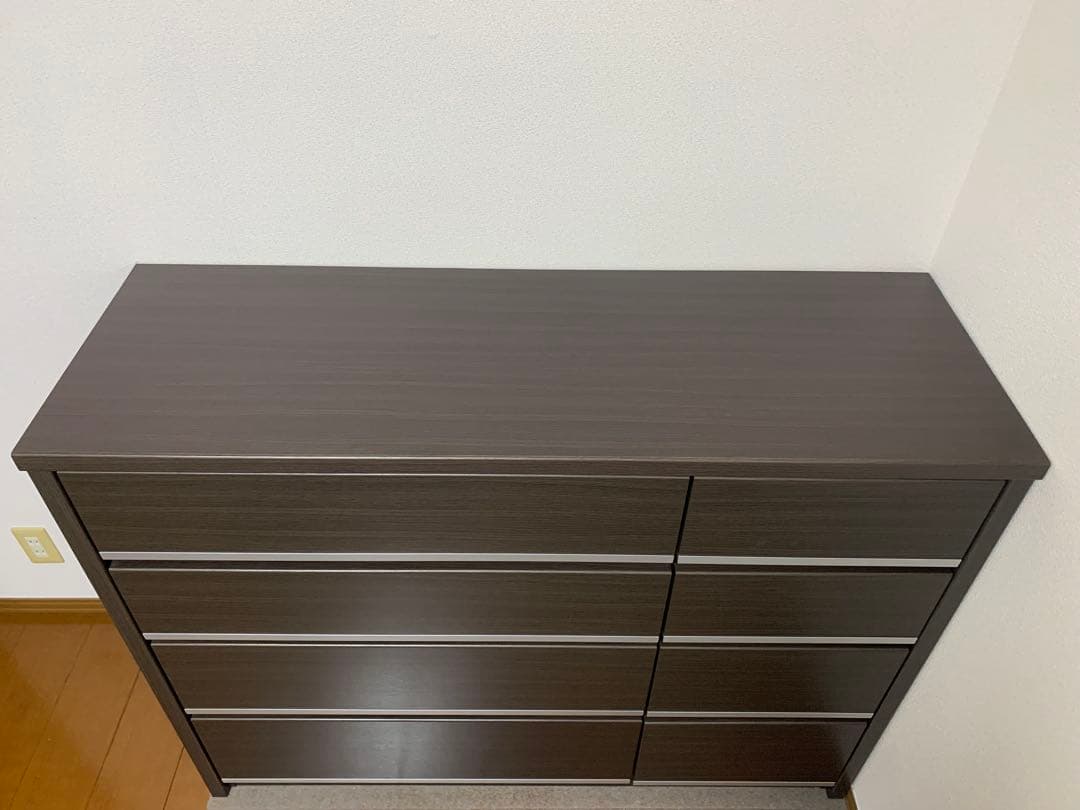 ニトリ　ローチェスト　4段　ダークブラウン