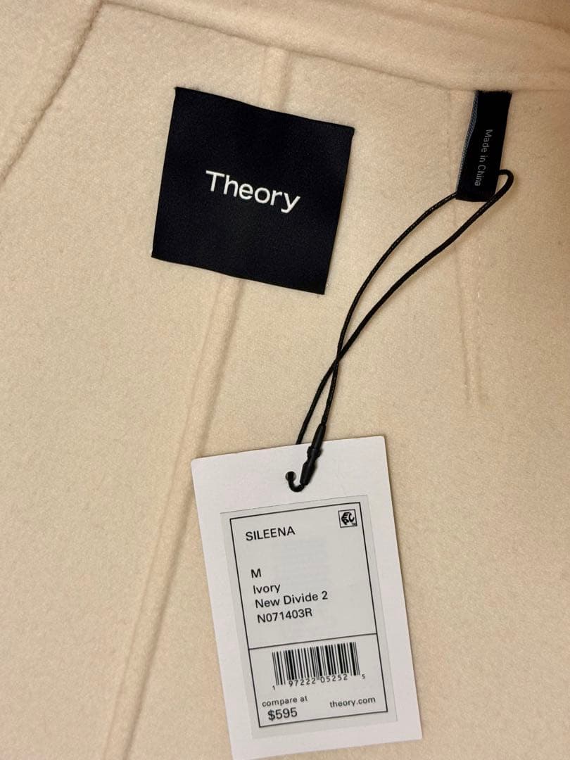 【新品タグ付】セオリーNEW DIVIDE CLAIRENEダブルフェイスコート