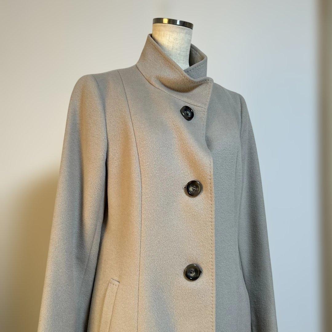 23区アンゴラ混ロングコートオンワード樫山38M