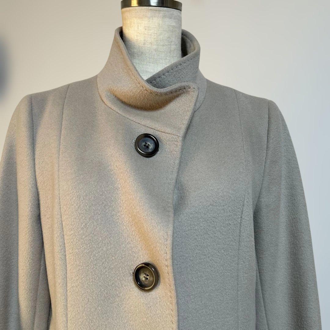 23区アンゴラ混ロングコートオンワード樫山38M