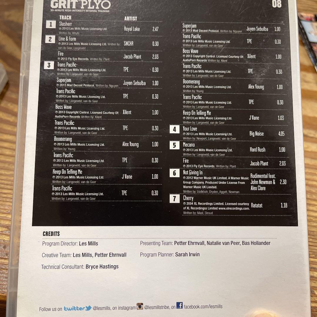 レズミルズ【GRIT PLYO08】CD DVD コリオ