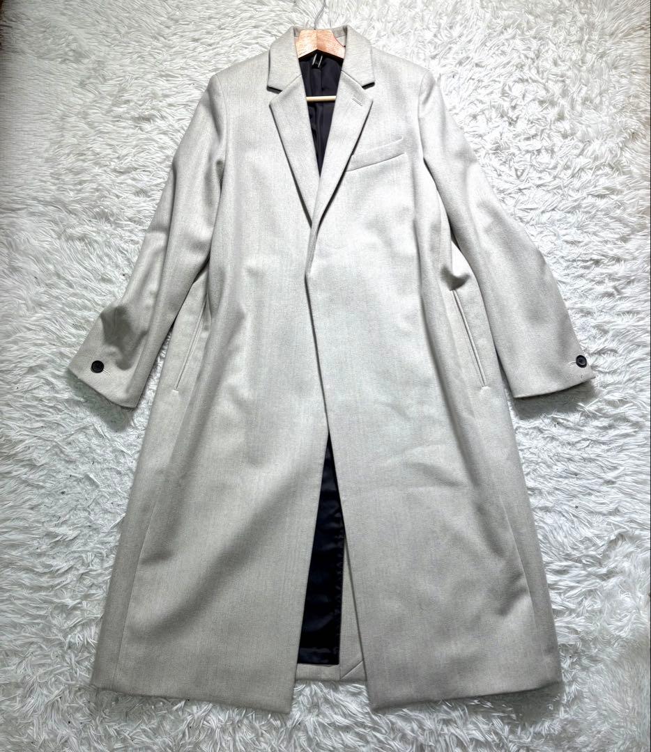 【美品】THE RERACS チェスターコート　ウール　38 グレー　日本製