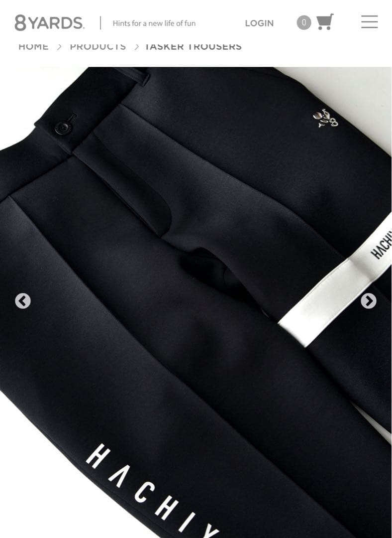 8YARDS タスカーパンツ ブラック