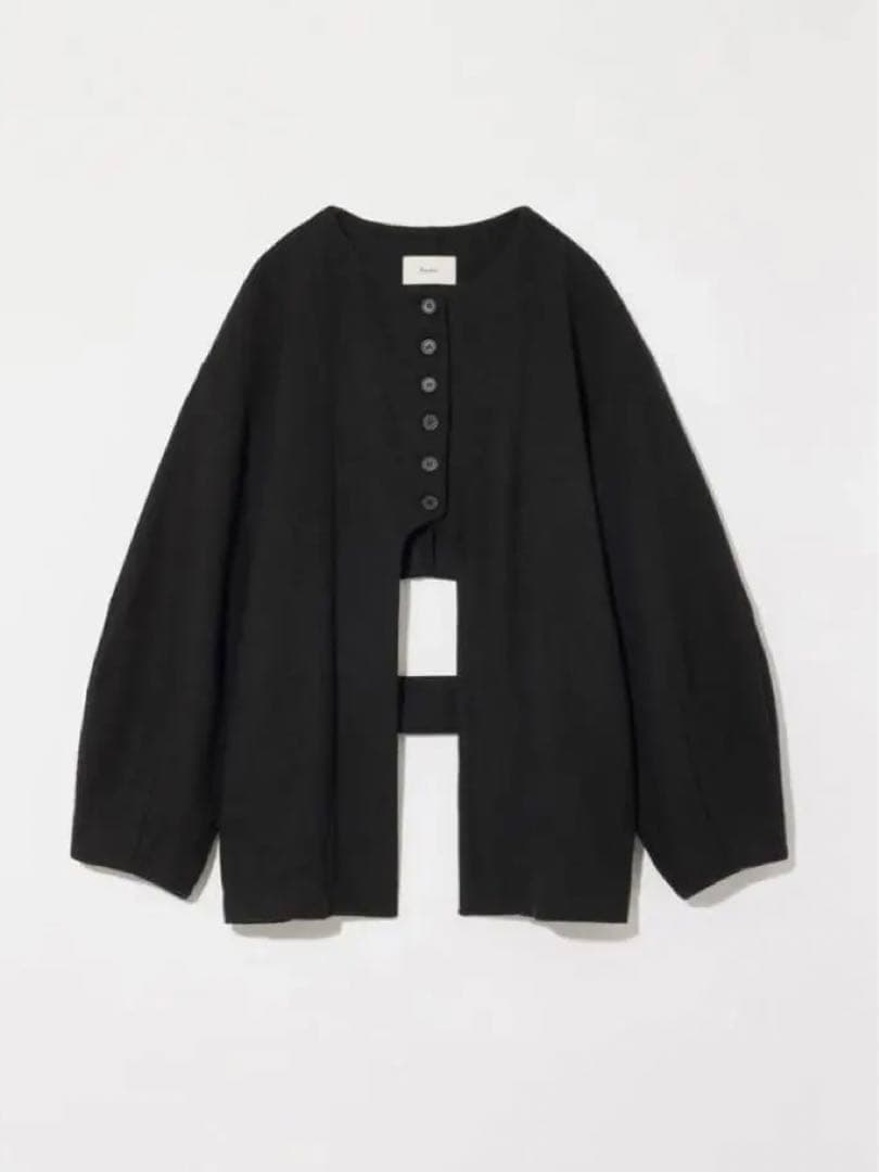 ジャケット・アウター eaphi CURVE CUT LINE JACKET black