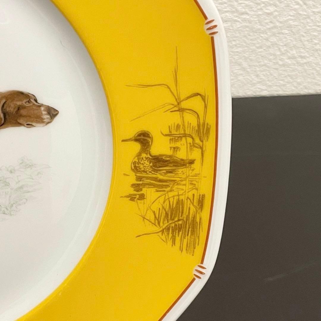 エルメスHERMES八角プレート 犬シリーズ ポインター フォックステリア 2枚