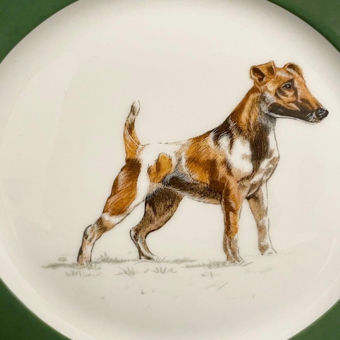 エルメスHERMES八角プレート 犬シリーズ ポインター フォックステリア 2枚