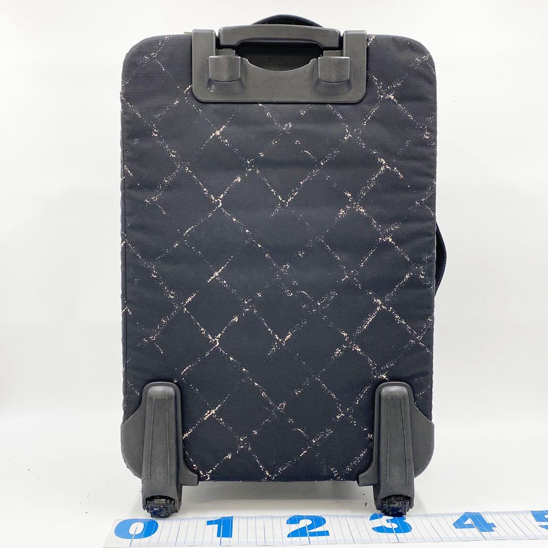 CHANEL シャネル ブラック キャリーケース トラベルライン 5番台 カデナ