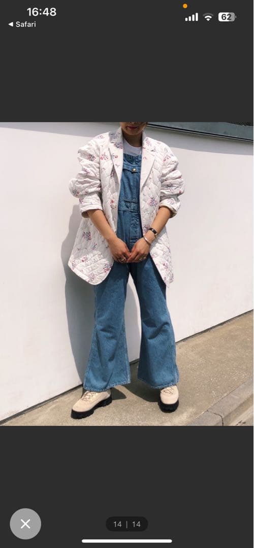 HOLIDAY DENIM ビッグデニムフレア　オーバーオール