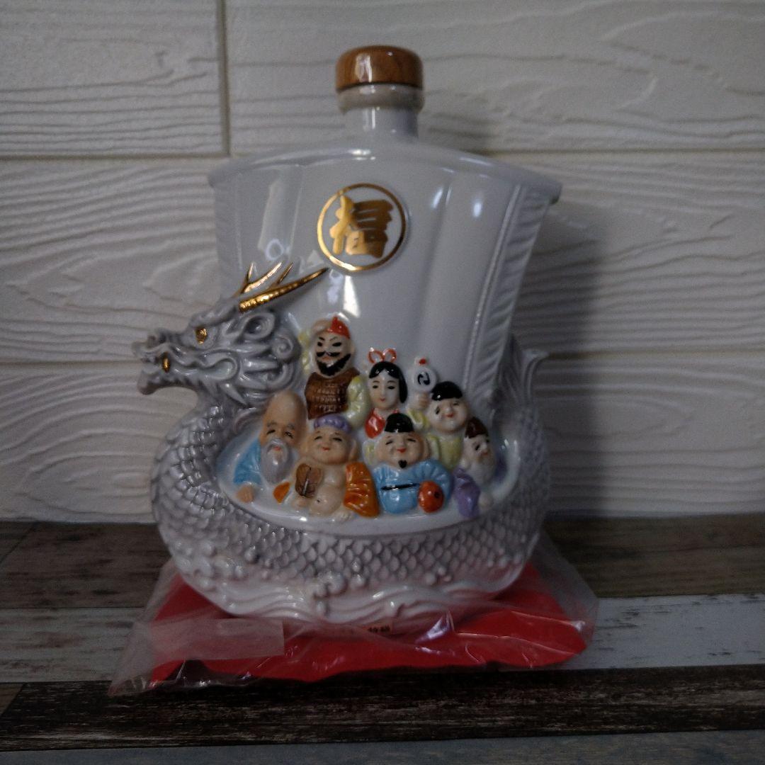 ニッカ ウイスキー 鶴 スーパーニッカ ゴルフボール 七福神 陶器